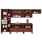 Cozinha Modulada 8 Peças Viv Concept C06-a Nogueira/off White