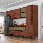 Cozinha Modulada 8 Peças Viv Concept C07 Nogueira - Kit´s Par