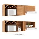 Cozinha Modulada 8 Portas Karina Nogal Preto- Alj Móveis