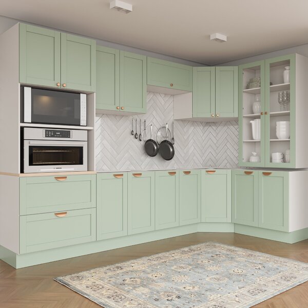 Cozinha Modulada 9 Peças  4 Aéreos 4 Balcões E Torre Quente A