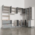 Cozinha Modulada 9 Peças  4 Aéreos 4 Balcões E Torre Quente A