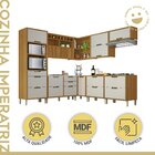 Cozinha Modulada 9 Peças Angulo Com 4 Aéreos 4 Balcões 1 Pane