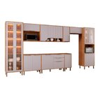 Cozinha Modulada 9 Peças Com 1 Cristaleira 2 Balcões 4 Armári
