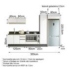 Cozinha Modulada 9 Peças Mdf Kali Cj8 Nicioli