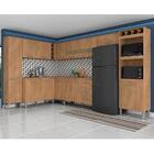 Cozinha Modulada 9 Peças Rayla Carvalho/ Americano - Móveis A