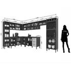 Cozinha Modulada 9 Peças Rayla Terraro/ Naturally - Móveis Ar