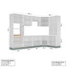 Cozinha Modulada 9 Peças Sem Tampo 1 Torre 4 Aéreos 4 Balcões