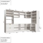 Cozinha Modulada 9 Peças Sem Tampo 4 Aéreos 4 Balcões E Torre
