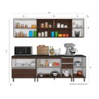 Cozinha Modulada Aérea 10 Portas 3 Gavetas Evidence Poliman M