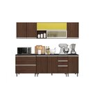 Cozinha Modulada Aérea 10 Portas 3 Gavetas Evidence Poliman M