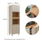 Cozinha Modulada Allure Linea Brasil 6 Peças Mdf Com Torre Qu