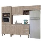 Cozinha Modulada Ametista 5 Módulos Composição 2 Nogal