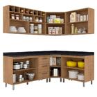 Cozinha Modulada Ana 6 Peças Carvalho Americano - Moveis Arap