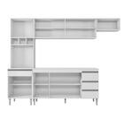 Cozinha Modulada Andréia 5 Peças 274cm - Ajl Móveis