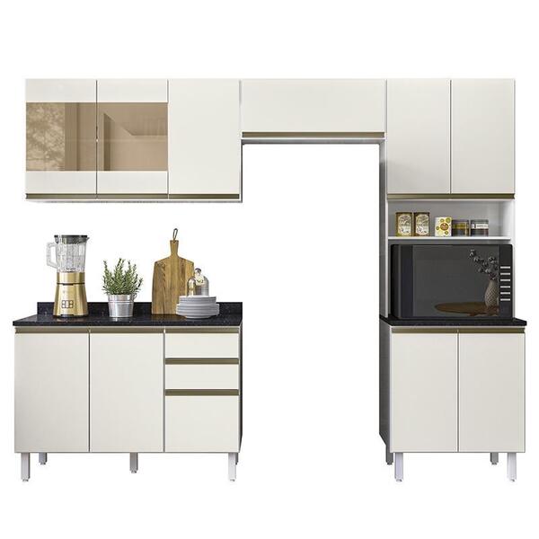 Cozinha Modulada Angelita 4 Peças Com Paneleiro Duplo - Nicio