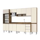 Cozinha Modulada Athena 6 Peças 2 Balcões 2 Armários Torre Qu