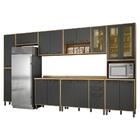Cozinha Modulada Áustria 7 Peças Com Paneleiro - Valdemóveis