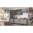Cozinha Modulada Belize 12 Portas 03 Gavetas Henn - Cinza