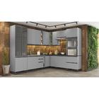 Cozinha Modulada Belize 17 Portas 05 Gavetas Henn - Cinza