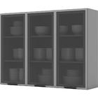 Cozinha Modulada Belize 17 Portas 05 Gavetas Henn - Cinza