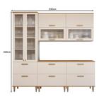 Cozinha Modulada Bella 5 Peças Com Cristaleira - Mgm
