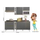 Cozinha Modulada Betina 8 Peças Com Aéreo Micro-ondas - Nicio