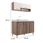 Cozinha Modulada Carol 2 Peças 4 Portas 3 Gavetas J Carvalho