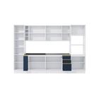 Cozinha Modulada Celeste Kappesberg 100% Mdf Branco/azul 340cm