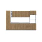 Cozinha Modulada Celeste Kappesberg 100% Mdf Branco/nogueira