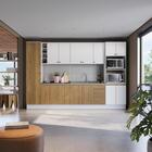 Cozinha Modulada Celeste Kappesberg 100% Mdf Branco/nogueira