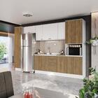 Cozinha Modulada Celeste Kappesberg 100% Mdf Branco/nogueira