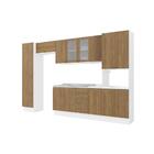 Cozinha Modulada Celeste Kappesberg 100% Mdf Branco/nogueira/
