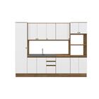 Cozinha Modulada Celeste Kappesberg 100% Mdf Nogueira/branco