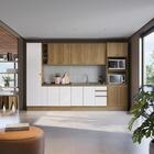 Cozinha Modulada Celeste Kappesberg 100% Mdf Nogueira/branco