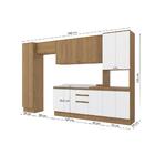 Cozinha Modulada Celeste Kappesberg 100% Mdf Nogueira/branco