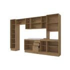 Cozinha Modulada Celeste Kappesberg 100% Mdf Nogueira/vidro 3