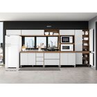 Cozinha Modulada Com Balcão Sabrina 440 Cm 7 Peças Mdp Branco