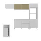 Cozinha Modulada Com Bancada Americana Veneza Multimóveis Mp2