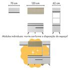 Cozinha Modulada Com Bancada Americana Veneza Multimóveis Mp2