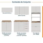 Cozinha Modulada Com Tampo 2 Aéreos 2 Balcões 1 Torre Quente