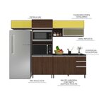 Cozinha Modulada Com Torre Quente Evidence Poliman Móveis Amê