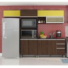 Cozinha Modulada Com Torre Quente Evidence Poliman Móveis Amê