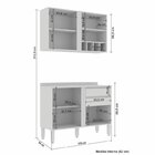 Cozinha Modulada Compacta 2 Peças Lara Sallêto Móveis