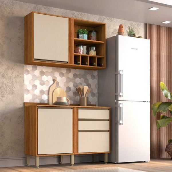 Cozinha Modulada Compacta 2 Peças Lara Sallêto Móveis