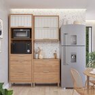 Cozinha Modulada Compacta 3 Peças 2 Nichos Para Forno Ou Micr