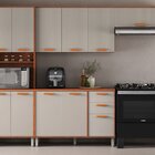 Cozinha Modulada Compacta 4 Peças 11 Portas 2 Gavetas Panelei