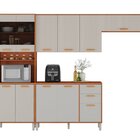 Cozinha Modulada Compacta 4 Peças 11 Portas 2 Gavetas Panelei