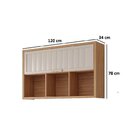 Cozinha Modulada Compacta 4 Peças 2 Balcões E 2 Aéreos Helen