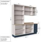 Cozinha Modulada Compacta 4 Peças Com Armário Aéreo 2 Portas