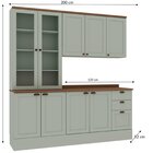 Cozinha Modulada Compacta 4 Peças Com Armário Aéreo 2 Portas